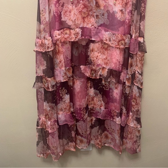 Johnny Was Carina Silk Dress Size XL Pink Floral NWT New - Picture 5 of 12